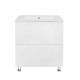 Комплект Qtap Tern White тумба для підлоги + раковина врізна QT1771TNL7013070CW