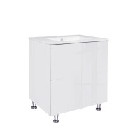 Комплект Qtap Tern White тумба для підлоги + раковина врізна QT1771TNL7013070CW