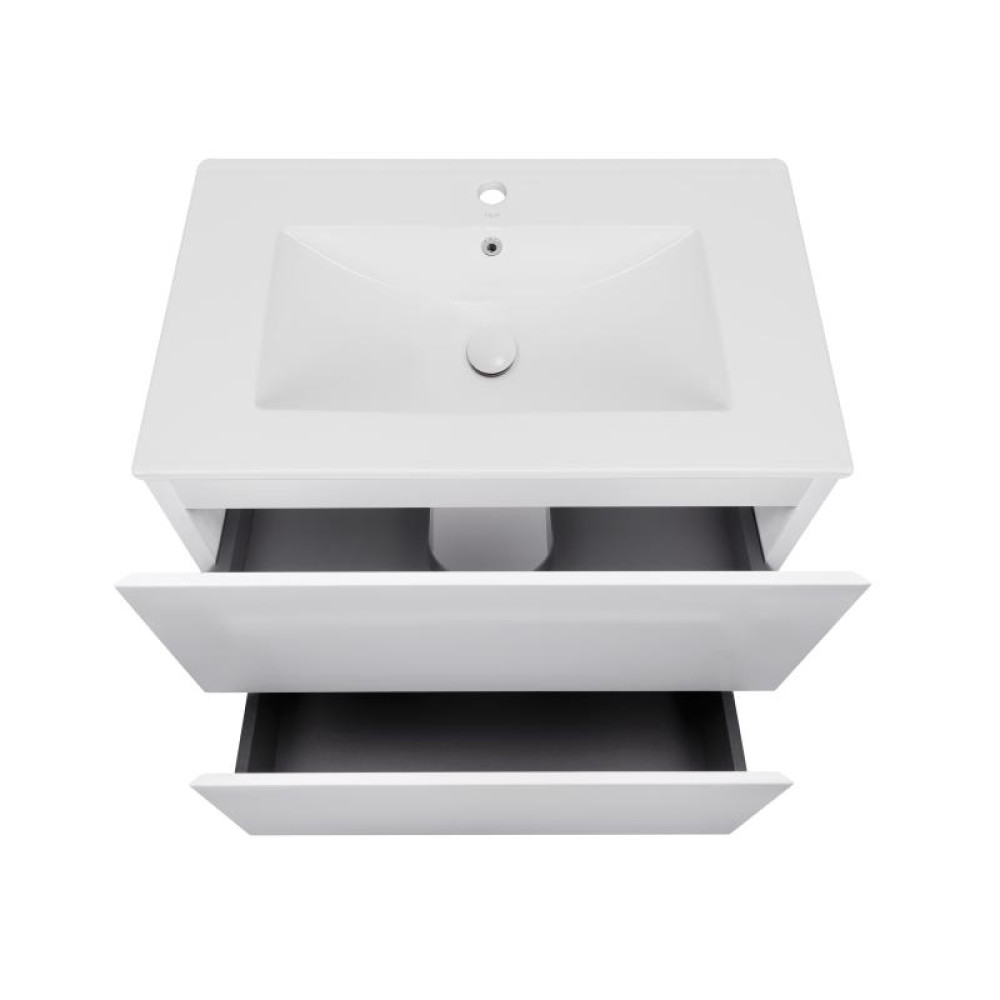 Комплект Qtap Tern White тумба для підлоги + раковина врізна QT1771TNL7013070CW