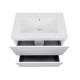 Комплект Qtap Tern White тумба для підлоги + раковина врізна QT1771TNL7013070CW