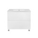 Комплект Qtap Tern White тумба підлогова + раковина врізна QT1771TNL8013080CW