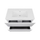 Комплект Qtap Tern White тумба підлогова + раковина врізна QT1771TNL8013080CW