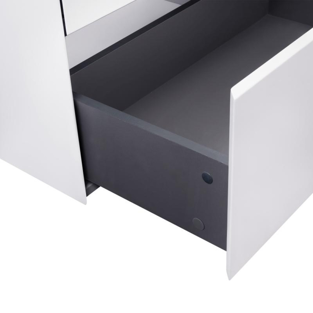 Комплект Qtap Tern White тумба підлогова + раковина врізна QT1771TNL8013080CW