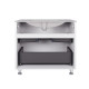 Комплект Qtap Tern White тумба підлогова + раковина врізна QT1771TNL8013080CW