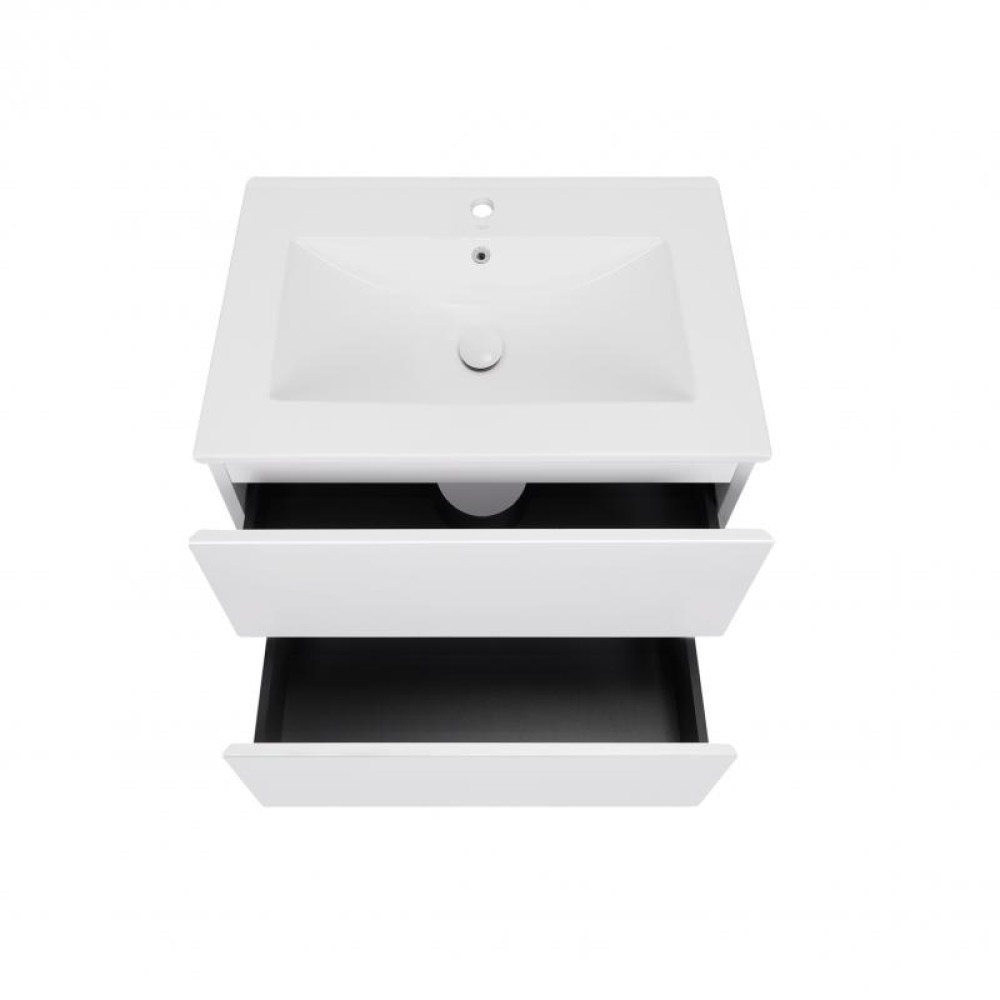Комплект Qtap Tern White тумба підвісна + раковина врізна QT1772TPL6013060CW