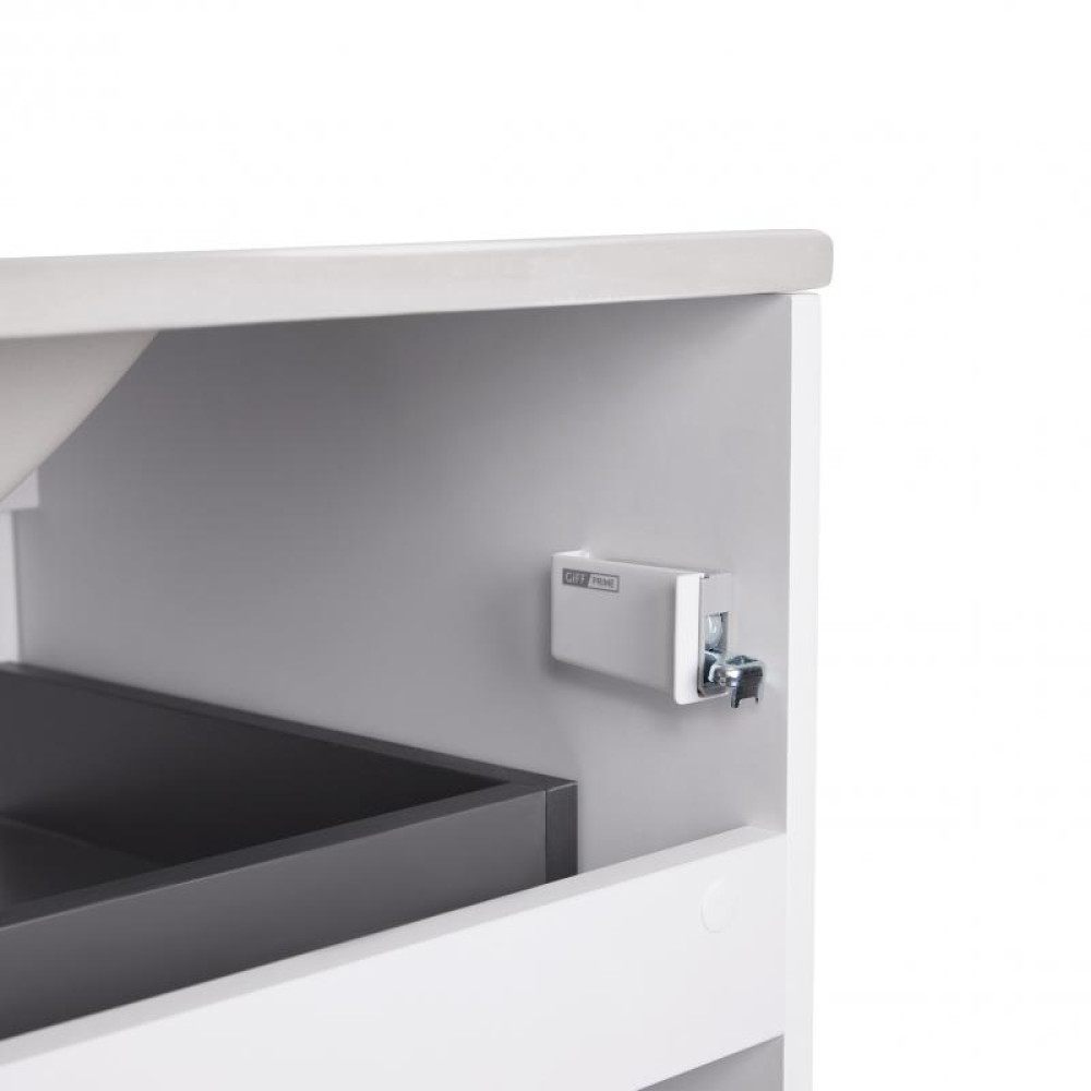 Комплект Qtap Tern White тумба підвісна + раковина врізна QT1772TPL6013060CW