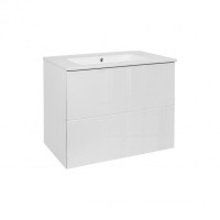 Комплект Qtap Tern White тумба подвесная + раковина врезная QT1772TPL7013070CW