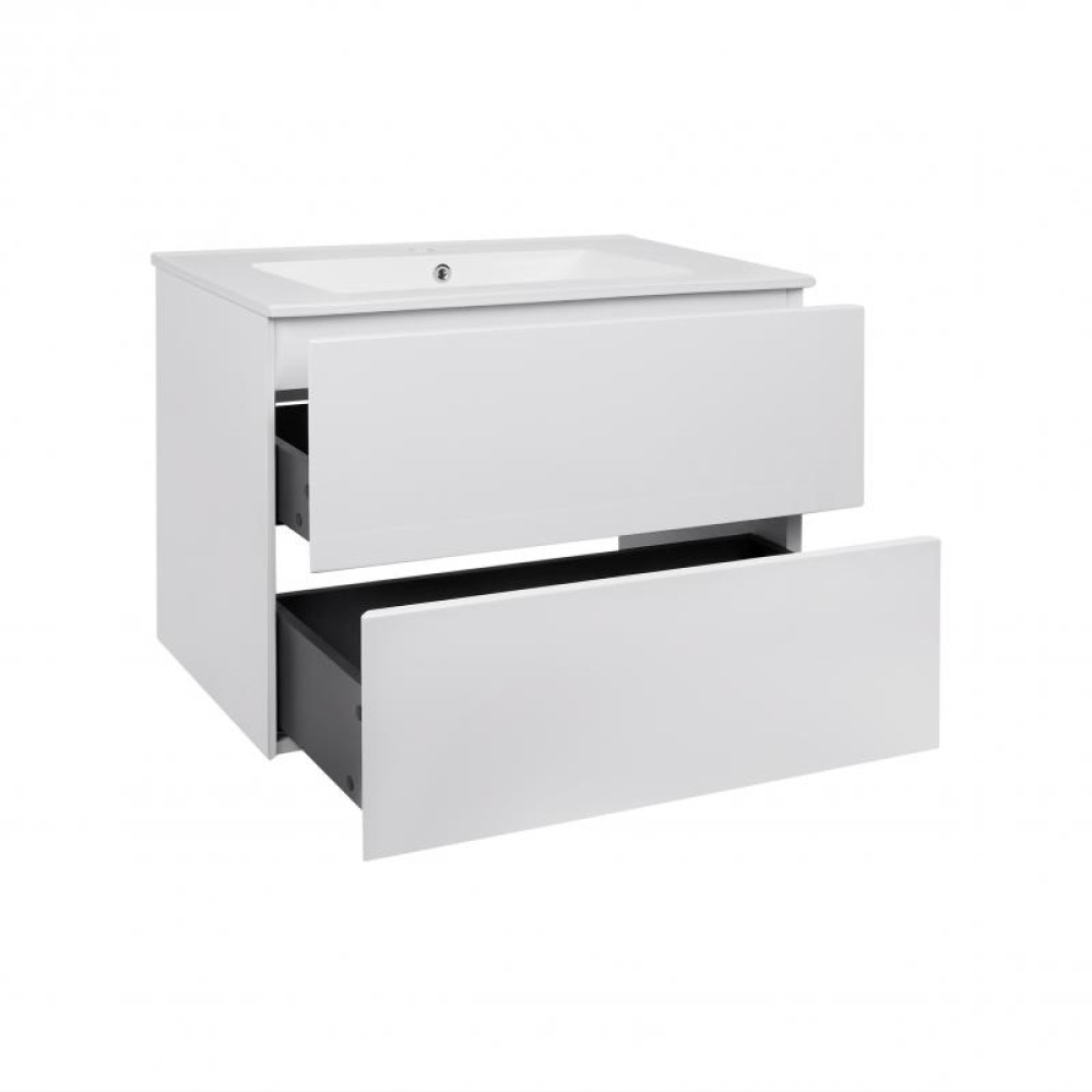 Комплект Qtap Tern White тумба підвісна + раковина врізна QT1772TPL7013070CW
