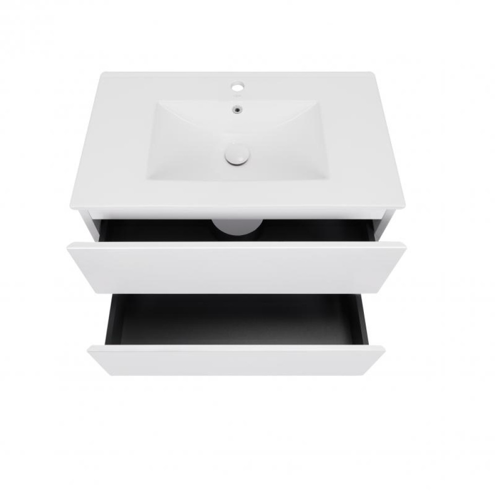 Комплект Qtap Tern White тумба підвісна + раковина врізна QT1772TPL8013080CW