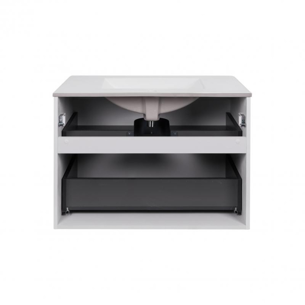 Комплект Qtap Tern White тумба підвісна + раковина врізна QT1772TPL8013080CW