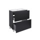 Комплект Qtap Tern Matt black тумба підлогова + раковина врізна QT1771TNL6023060CMB
