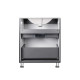 Комплект Qtap Tern Matt black тумба підлогова + раковина врізна QT1771TNL6023060CMB