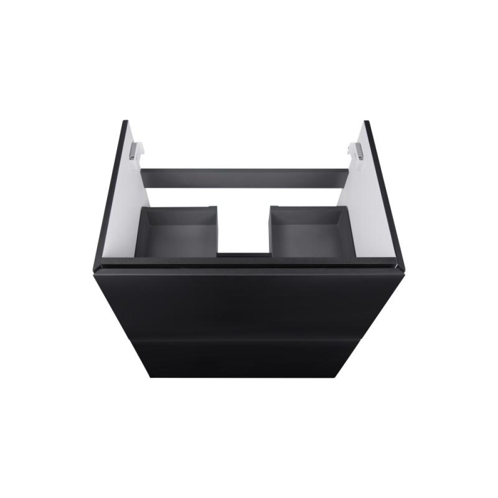 Комплект Qtap Tern Matt black тумба підлогова + раковина врізна QT1771TNL6023060CMB