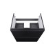 Комплект Qtap Tern Matt black тумба підлогова + раковина врізна QT1771TNL6023060CMB