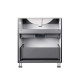 Комплект Qtap Tern Matt black тумба підлогова + раковина врізна QT1771TNL7023070CMB