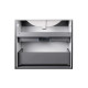 Комплект Qtap Tern Matt black тумба підвісна + раковина врізна QT1772TPL7023070CMB