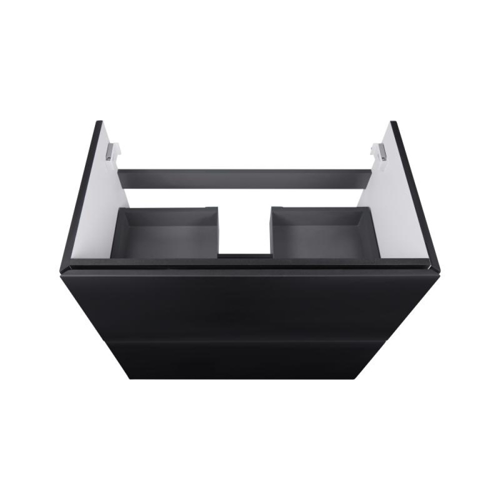 Комплект Qtap Tern Matt black тумба підвісна + раковина врізна QT1772TPL7023070CMB