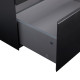 Комплект Qtap Tern Matt black тумба підлогова + раковина врізна QT1771TNL8023080CMB