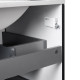Комплект Qtap Tern Matt black тумба підлогова + раковина врізна QT1771TNL8023080CMB