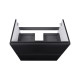 Комплект Qtap Tern Matt black тумба підлогова + раковина врізна QT1771TNL8023080CMB