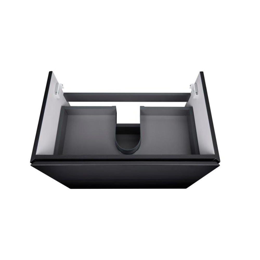 Комплект Qtap Tern Matt black тумба підвісна + раковина врізна QT1772TPL8023080CMB