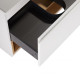 Комплект Qtap Robin 600х580х437 White / Whitish oak тумба підвісна + раковина врізна QT1372TPВ6001WWO