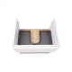 Комплект Qtap Robin 600х580х437 White / Whitish oak тумба підвісна + раковина врізна QT1372TPВ6001WWO