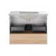 Комплект Qtap Robin 700х580х437 White / Whitish oak тумба підвісна + раковина врізна QT1372TPВ7001WWO
