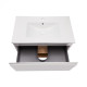 Комплект Qtap Robin 800х580х437 White / Whitish oak тумба підвісна + раковина врізна QT1372TPВ8001WWO