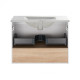 Комплект Qtap Robin 800х580х437 White / Whitish oak тумба підвісна + раковина врізна QT1372TPВ8001WWO