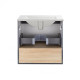 Комплект Qtap Robin 600х580х437 Graphite / Whitish oak тумба підвісна + раковина врізна QT1372TPВ6002GWO