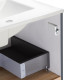 Комплект Qtap Robin 600х580х437 Graphite / Whitish oak тумба підвісна + раковина врізна QT1372TPВ6002GWO
