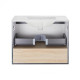 Комплект Qtap Robin 700х580х437 Graphite / Whitish oak тумба підвісна + раковина врізна QT1372TPВ7002GWO