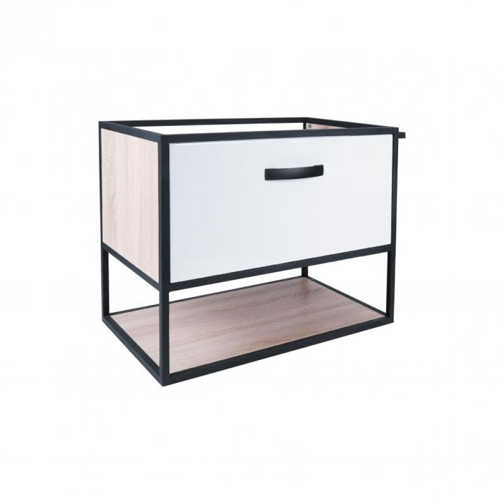 Тумба підвісна Qtap Taurus 600х580х437 White / Whitish oak QT2474TPT603WWO