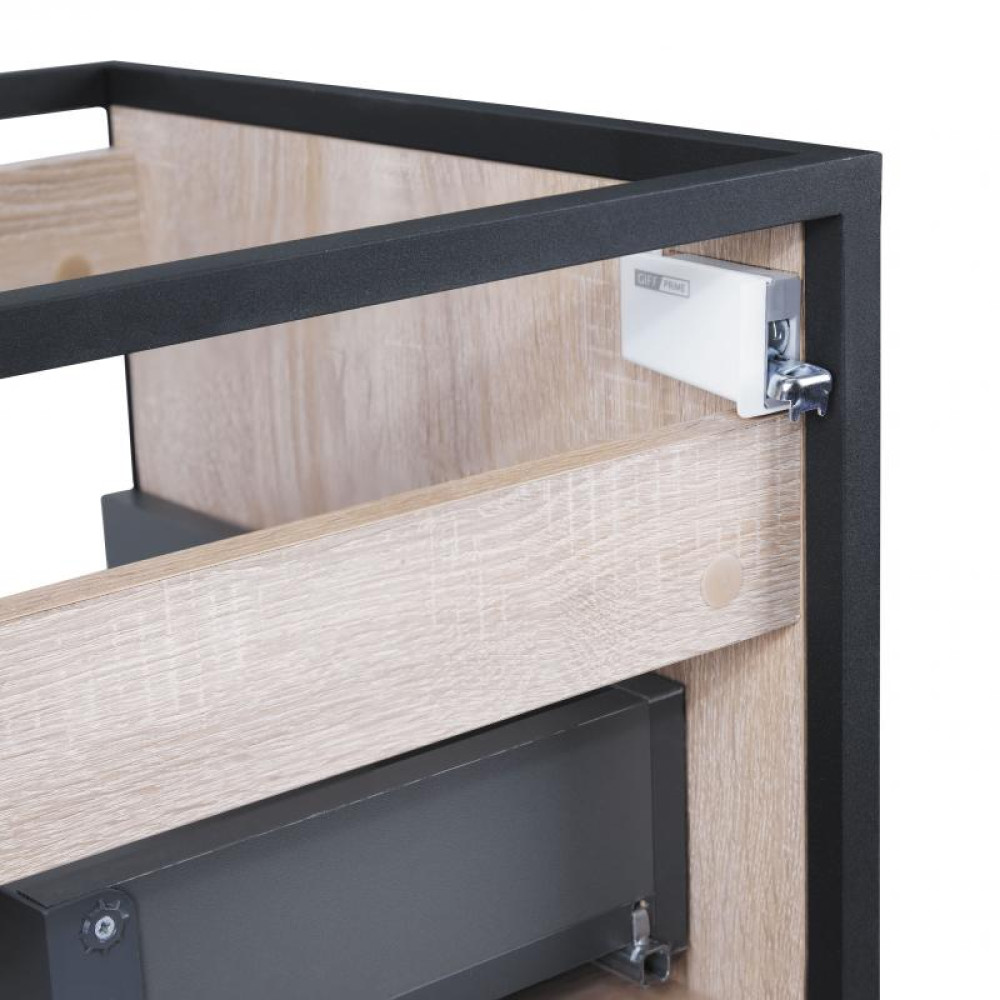 Тумба підвісна Qtap Taurus 700х580х437 White / Whitish oak QT2474TPT703WWO