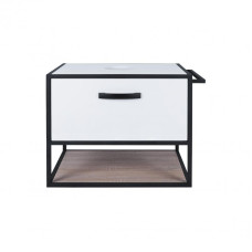 Тумба підвісна Qtap Taurus 700х476х469 White / Whitish oak зі стільницею QT2479TPT703WWO