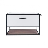Тумба підвісна Qtap Taurus 800х476х469 White / Whitish oak зі стільницею QT2479TPT803WWO