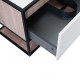 Тумба підвісна Qtap Taurus 800х476х469 White / Whitish oak зі стільницею QT2479TPT803WWO