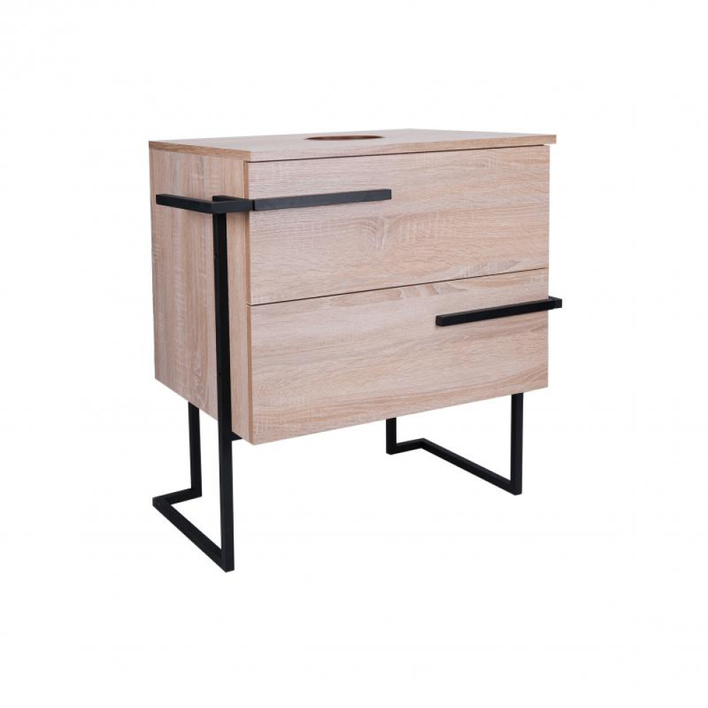 Тумба підлогова Qtap Taurus 690х720х470 Whitish oak зі стільницею QT2480TNT603WO