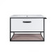 Комплект Qtap Taurus 700х580х437 White / Whitish oak тумба підвісна + раковина врізна QT2472TPT703WWO