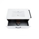 Комплект Qtap Taurus 800х580х437 White / Whitish oak тумба підвісна + раковина врізна QT2472TPT803WWO