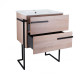 Комплект Qtap Taurus 600х800х437 Whitish oak тумба для підлоги + раковина врізна QT2471TNT603WO