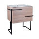 Комплект Qtap Taurus 700х800х437 Whitish oak тумба для підлоги + раковина врізна QT2471TNT703WO