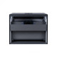 Тумба підвісна Qtap Virgo 600х476х469 Black / White зі стільницею QT1879TPА602BW