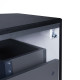 Тумба підвісна Qtap Virgo 600х476х469 Black / White зі стільницею QT1879TPА602BW