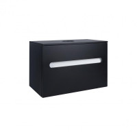 Тумба підвісна Qtap Virgo Black/White зі стільницею QT1879TPА702BW