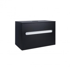 Тумба подвесная Qtap Virgo Black/White со столешницей QT1879TPА702BW