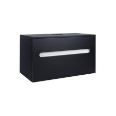 Тумба подвесная Qtap Virgo Black/White со столешницей QT1879TPА802BW