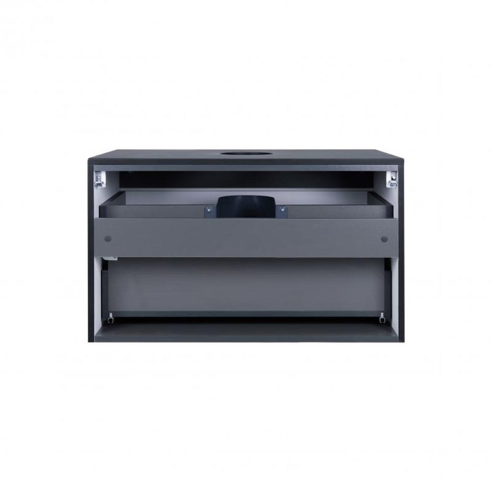 Тумба підвісна Qtap Virgo Black/White зі стільницею QT1879TPА802BW