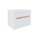 Тумба підвісна Qtap Virgo 600х476х469 White / Whitish oak зі стільницею QT1879TPА601WWO